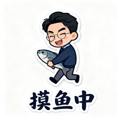 社畜表情包示例：用自拍做的微信表情